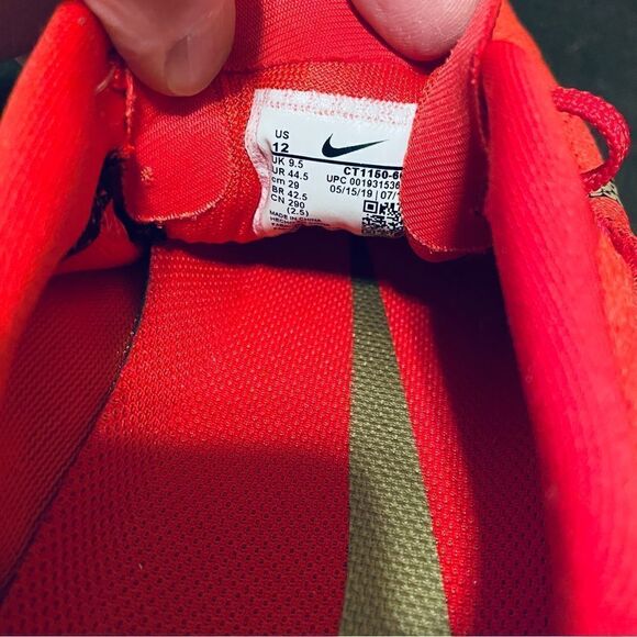 NEW RED NIKE Air Zoom Pegasus 36 Limited Color Size 12 US 44.5 EUR GD - Picture 12 of 14